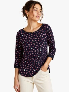 Anthropologie Maeve Bird Novelty Top Sz 2